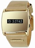 DKNY Stainless Steel Ladies Black & Gold Dial with Natural Patent Leather Strap Watch
