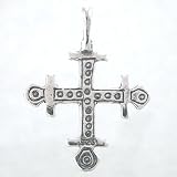 Ornate Double Sided Cross in Sterling Silver, #8715