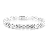 Sterling Silver 6.2mm Panther Bracelet 7