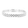 Sterling Silver 6.2mm Panther Bracelet 7"
