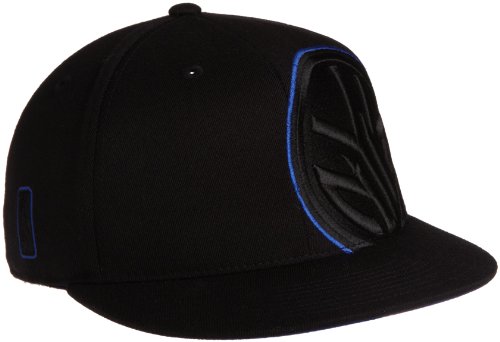 NBA Men's New York Knicks Flat Brim Flex Hat - Tx86Z, Small/Medium , Black