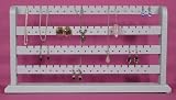 Gray / Grey Wood 148 Piece Earring Jewelry Necklace Rack Display Organizer