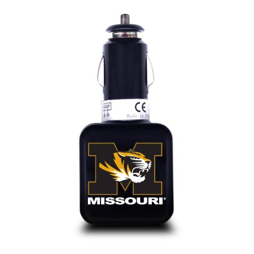 NCAA Missouri Tigers Dual USB Car Charger USB 