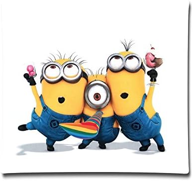 KaiOu Minions 18*18 One Size Two Side Cotton Pillowcase