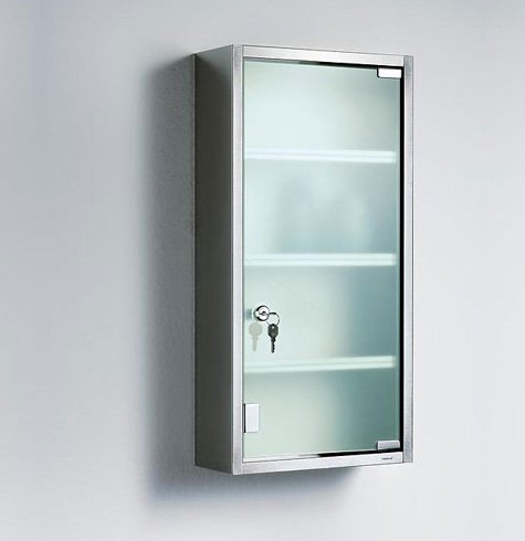 Blomus Lamedica abschließbarer Medizinschrank