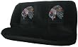 Indian Chief Face Universal-fit Gem Crystals Studded Rhinestone Bench Seat Cover (View amazon detail page)