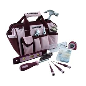 Great Neck Saw 6632 Essentials Around the House Tool Kit, Pink by Great Neck