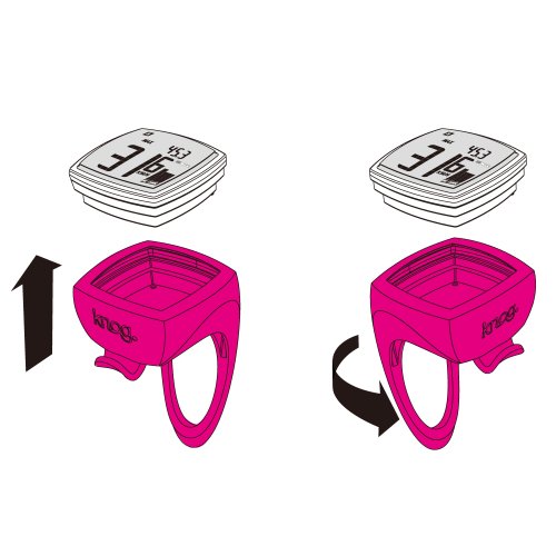 Knog Nerd 12 Function Cycling Computer - Red