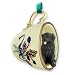 Newfoundland Dog Teacup Green Holiday Ornament