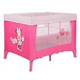 Disney Retro Minnie Travel Cot with Bassinette (Pink)