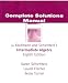 Books : Complete Solutions Manual (For Kaufmann & Schwitters's Intermediate Algebra)