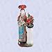 chinese maiden flower vase statue porcelain sculpture
