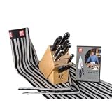 J.A. Henckels Twin Pro S All You Need 9-Piece Block Set and Apron