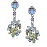 Sorrelli Running Water Crystal Floral Drop Sil