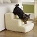 Pet Stairs Petstairz 3 Step High Density Foam Pet Step and Pet Stair with Beige Removable and Washab