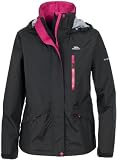 Trespass Numbered Ladies Waterproof Jacket Black