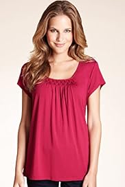 Short Sleeve Honeycomb Jersey Top