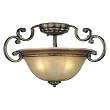 Minka Lavery Brompton Bronze Semi Flush Mount 4333-561