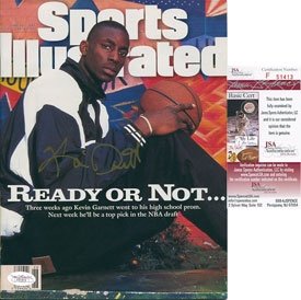 Kevin Garnett Autographed Sports Illustrated '95 JSA