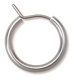Nickel Free Blomdahl Silver Titanium Hoop, 13.5 mm