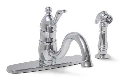 Premier 120449 Sonoma Single-Handle Kitchen Faucet with Matching Side Spray, Chrome