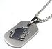 Taurus Astrology Sign Plate Stainless Steel Pendant Necklace