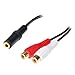 Manhattan 6 inches Stereo Splitter-3.5mm Jack to 2-RCA Jacks Audio Adapter