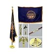 Nebraska 3ft x 5ft Flag Flagpole Base and Tassel
