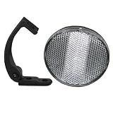 Sunlite Round Front (White) Bicycle Reflector with Bracket