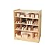 Childs Play Hardwood Easy Roll Block Storage Unit, 24" Width x 30" Height x 15" Depth