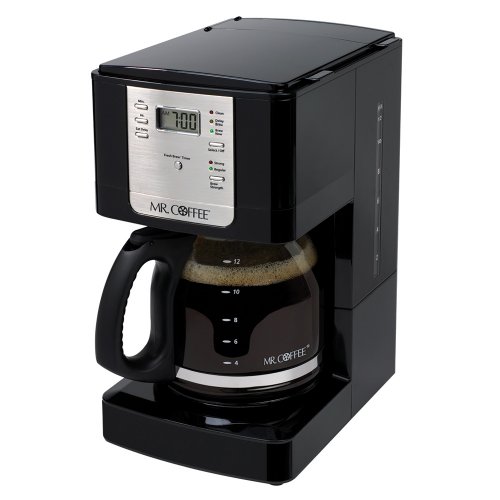 Mr. Coffee JWX23 12-Cup Programmable Coffeemaker, Black
