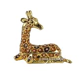 Giraffe Jewelry Trinket Box Bejeweled Sitting