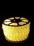 150Ft Rope Lights; Warm White LED Rope Light Kit 2800K; 1.0Spacing; Christmas Lights; Christmas Decoration