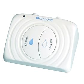 Brondell PF100-W Simple Flush, Eco-Friendly Dual Flush Toilet Retrofit Kit