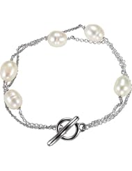 Freshwater Cultured Pearl Bracelet in Sterling Silver