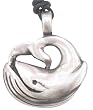 Blue Whale Sea Creature Pewter Necklace