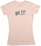 got 27? Women's Tee Shirt Small-Pink Babydoll (petite fit)