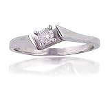 1/7 ct. Diamond Solitaire Ring in White Gold