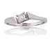 1/7 ct. Diamond Solitaire Ring in White Gold