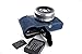 Handmade Genuine Real Leather Half Camera Case Bag Cover for Panasonic GX85 GX80 GX7 II Blue Bottom Opening Version