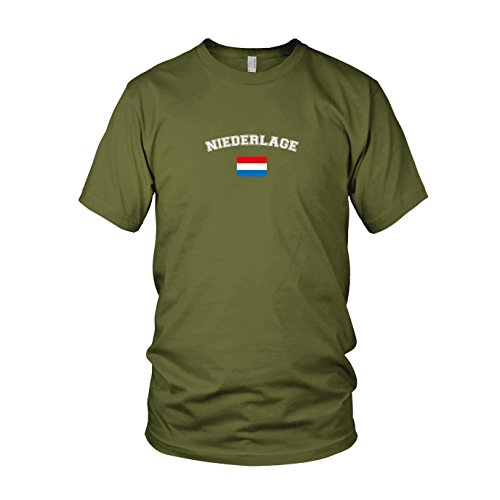 Oranje Niederlage – Herren T-Shirt, Größe: XXL, Farbe: army
