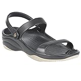 UPC 671600000068 product image for DAWGS Women's Premium 3-Strap Sandal,Black/Tan,10 M US | upcitemdb.com