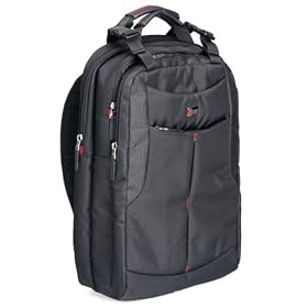 Icon ICON52TSA-BLK Checkpoint-Friendly Backpack with Removable Sleeve (Black)