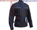 MOTORRADJACKE JACKE TEXTIL / LEDER MIT PROTEKTOREN MOTORRAD BIKE CHOPPER CRUISER