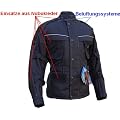 MOTORRADJACKE JACKE TEXTIL / LEDER MIT PROTEKTOREN MOTORRAD BIKE CHOPPER CRUISER