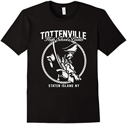 Tottenville High School Pirates Staten Island NY T-Shirt - Male Large - Black