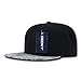 Black & Gray Solid Black Plain Paisley Bandana Print Brim Flat Bill Snapback Baseball Hat Cap