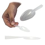 6 x QUALICARE DISPOSABLE WASHABLE DURABLE PLASTIC MEASURING MEDISPOON MEDICINE TRANSPARENT SPOONS 5ML
