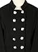 Persun Women Black Stand Collar Double Breasted Long Sleeve Cape Coat