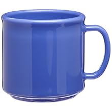 Carlisle 4305214 Ocean Blue 10.9 Oz. Stackable Mug (Case of 12)